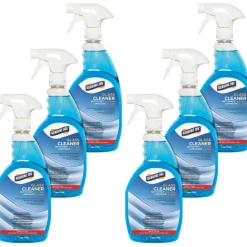 Genuine Joe Non-Ammoniated Glass Cleaner - Ready-To-Use - 32 fl oz - Non Ammoniated, Non-streaking - Blue - 6/Carton - 99681CT