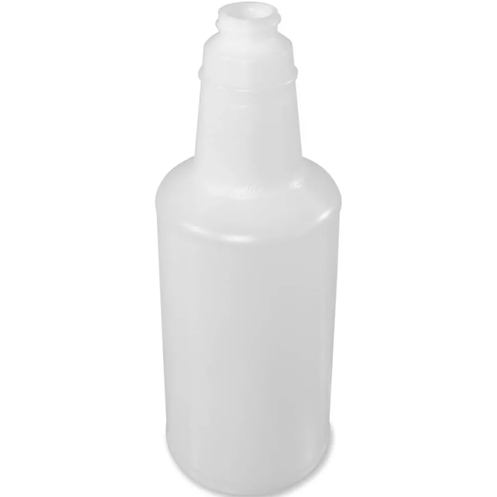 Genuine Joe Plastic Bottle with Graduations - Translucent - Plastic - 96 / Carton