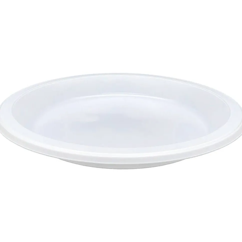 Genuine Joe 10 1/4" Plastic Plates, White, Pack Of 125
