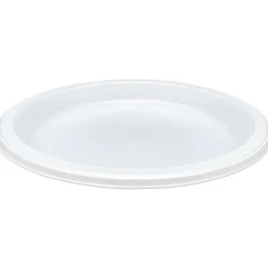 Genuine Joe 10 1/4" Plastic Plates, White, Pack Of 125
