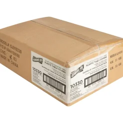 Genuine Joe Plastic Round Tablecovers, 84