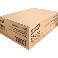 Genuine Joe 2-Ply Centerpull Paper Towels, 100% Recycled, 600 Sheets Per Roll, Pack Of 6 Rolls