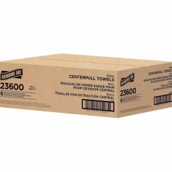 Genuine Joe 2-Ply Centerpull Paper Towels, 100% Recycled, 600 Sheets Per Roll, Pack Of 6 Rolls