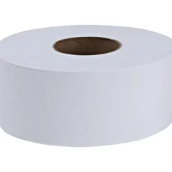Genuine Joe 2-Ply Embossed Jumbo Roll Toilet Paper, 1000 Sheets Per Roll, Pack Of 8 Rolls