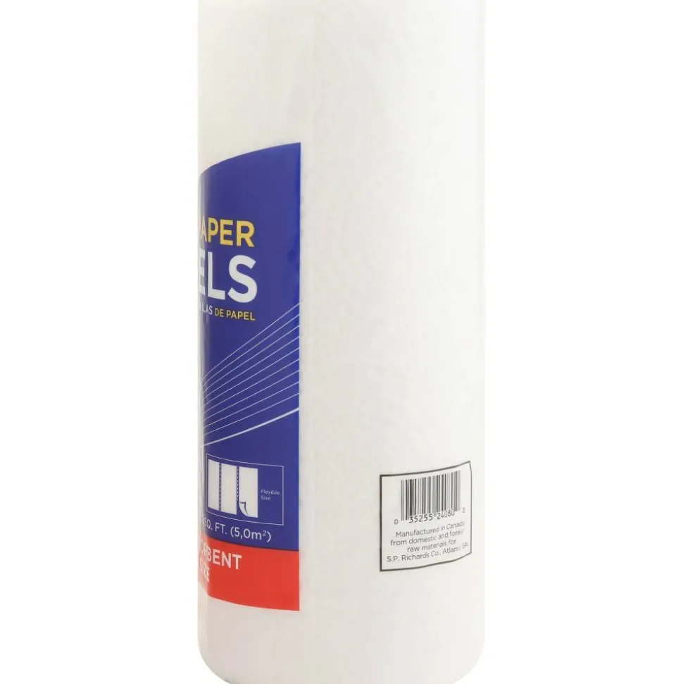 Genuine Joe 2-Ply Household Paper Towels, 100% Recycled, 80 Sheets Per Roll, Pack Of 30 Rolls