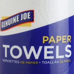 Genuine Joe 2-Ply Household Paper Towels, 100% Recycled, 80 Sheets Per Roll, Pack Of 30 Rolls