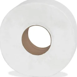 Genuine Joe 2-ply Jumbo Roll Dispenser Bath Tissue - 2 Ply - 3.30" Width x 650 ft Length - 3 19/64" Core - White - 12 / Carton
