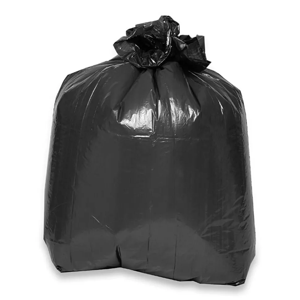 Genuine Joe 2-Ply Puncture-Resistant Liners, 16 Gallons, 24" x 31", 0.7 mil, Brown/Black, Box Of 100