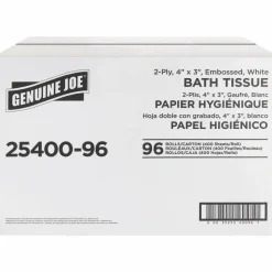 Genuine Joe 2-ply Standard Bath Tissue Rolls - 2 Ply - 3