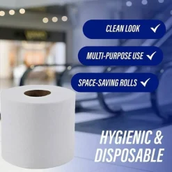 Genuine Joe 2-ply Standard Bath Tissue Rolls - 2 Ply - 3