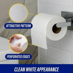 Genuine Joe 2-ply Standard Bath Tissue Rolls - 2 Ply - 4