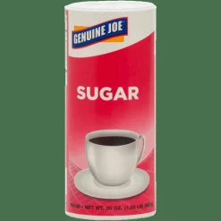 Genuine Joe Pure Sugar Canisters, 20 Oz., Pack Of 3