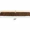 Genuine Joe 24" Push Broomhead - Palmyra Bristle - 24" Overall Length - Brown - 12 / Carton
