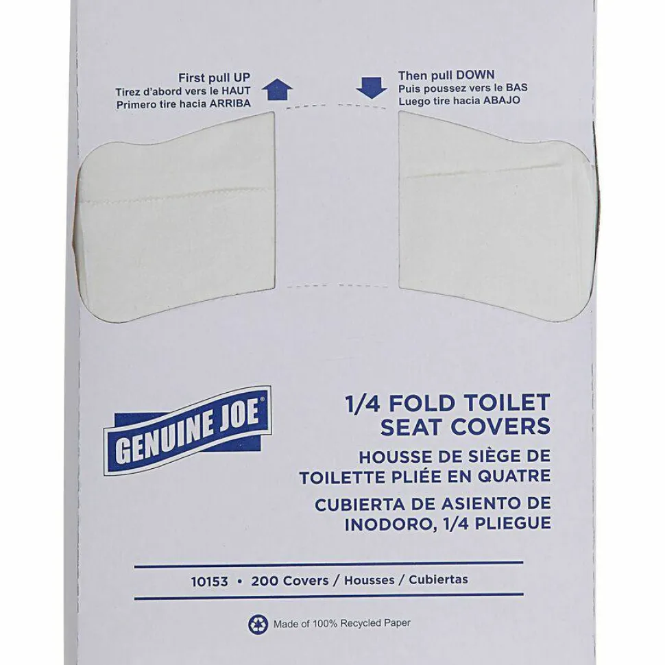 Genuine Joe Quarter-Fold Toilet Seat Covers