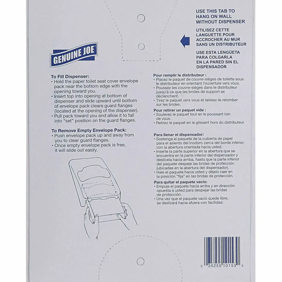 Genuine Joe Quarter-Fold Toilet Seat Covers