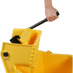 Genuine Joe 35-quart Side Press Mop Bucket & Wringer Combo - 8.75 gal - Caster - 21