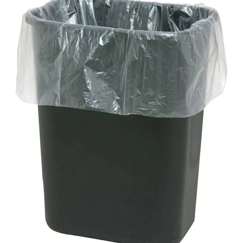 Genuine Joe 75% Recycled Heavy-Duty Contractor Trash Bags, 0.8 mil, 13 Gallons, 24" x 31", White, Box Of 150