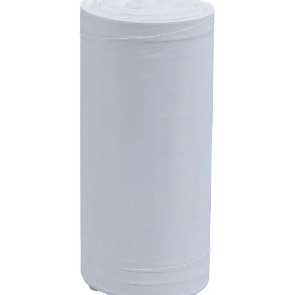 Genuine Joe 75% Recycled Heavy-Duty Contractor Trash Bags, 0.8 mil, 13 Gallons, 24" x 31", White, Box Of 150