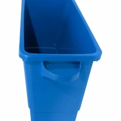 Genuine Joe Recycling Container, 30"H x 22 1/2"W x 11"D, Blue