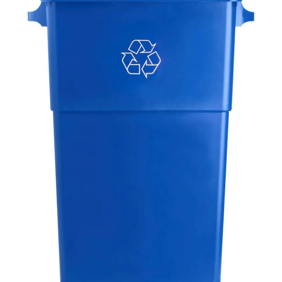 Genuine Joe Recycling Container, 30"H x 22 1/2"W x 11"D, Blue
