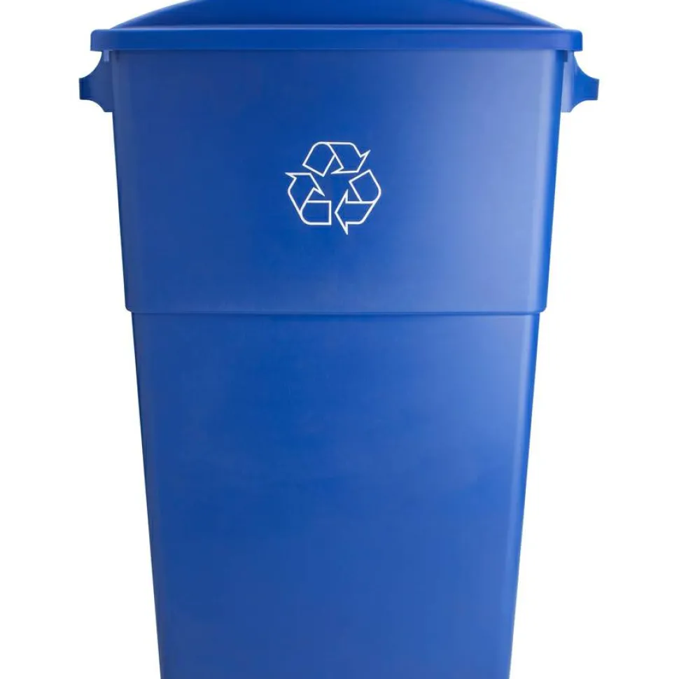 Genuine Joe Recycling Container, 30"H x 22 1/2"W x 11"D, Blue