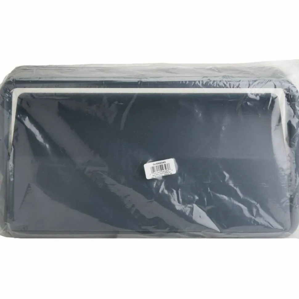 Genuine Joe Space-saving Container Swing Lid - Rectangular - Gray - 4 / Carton
