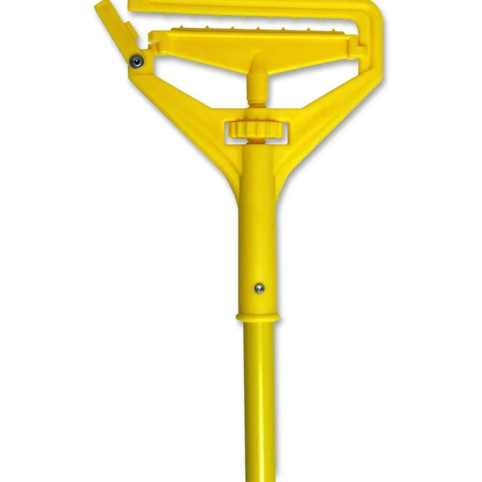 Genuine Joe Speed Change Mop Handle - Yellow - Fiberglass