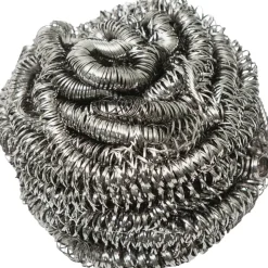 Genuine Joe Stainless Steel Scrubber - Ready-To-Use - 12 / Box - 6 / Carton - Silver