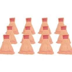 Genuine Joe Synthetic Blend Large Mophead - Rayon, Cotton - Orange - 12 / Carton