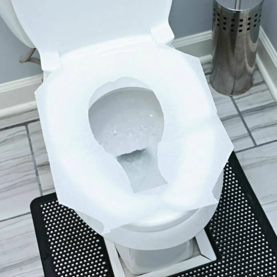 Genuine Joe Toilet Seat Covers, White, Pack Of 2,500