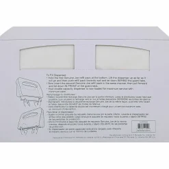 Genuine Joe Toilet Seat Covers, White, Pack Of 2,500