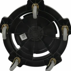 Genuine Joe Trash Receptacle Round Dolly, Black