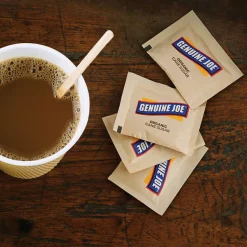 Genuine Joe Turbinado Natural Cane Sugar Packets - 0.159 oz (4.5 g) - Molasses Flavor - Natural Sweetener - 200/Box