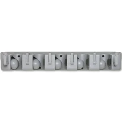 Genuine Joe Wall Rack Cleaning Organizer, Gray