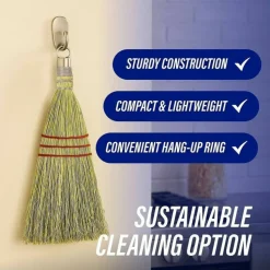 Genuine Joe Whisk Broom - Natural - 1 Each