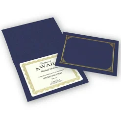 Geographics Award Certificate Gold Design Covers, Letter Size (8 1/2