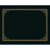 Geographics Certificate/Document Cover, 9.75" x 12.5", Black With Gold Foil, 5/Pack