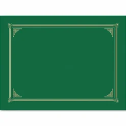 Geographics Certificate Holders, Green, 20% Recycled, Pack Of 6