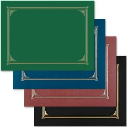 Geographics Certificate Holders, Green, 20% Recycled, Pack Of 6
