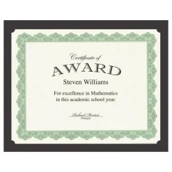 Geographics Recycled Certificate Holder - Black - 30% Recycled - 10 / Pack