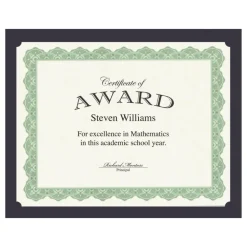 Geographics Recycled Certificate Holder - Navy - 30% Recycled - 10 / Pack