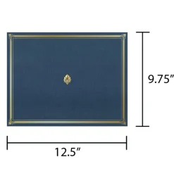 Geographics 30% Recycled Document Covers, 9 3/4" x 12 1/2", Navy Blue, Pack Of 6