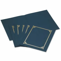 Geographics 30% Recycled Document Covers, 9 3/4" x 12 1/2", Navy Blue, Pack Of 6