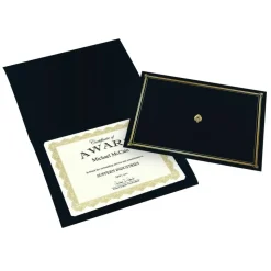 Geographics 30% Recycled Document Covers, 9 3/4" x 12 1/2", Black, Pack Of 6