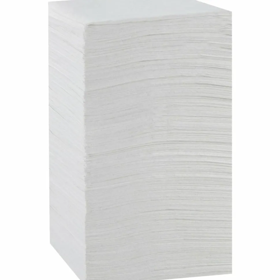 Georgia-Pacific BevNap 1-Ply Beverage Napkins, 9 1/2" x 9 1/2", White, 500 Napkins Per Pack, Carton Of 4000