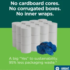 Georgia-Pacific Coreless 2-Ply Toilet Paper, 1500 Sheets Per Roll, 18 Rolls Per Pack