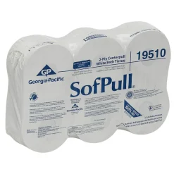 Georgia Pacific Professional High Capacity Center-Pull Tissue, Septic Safe, 2-Ply, White, 1,000 Sheets/Roll, 6 Rolls/Carton
