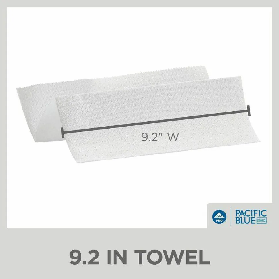 Georgia Pacific Professional Pacific Blue Select Multi-Fold 2-Ply Paper Towel, 9.2 x 9.4, White, 125/Pack, 16 Packs/Carton