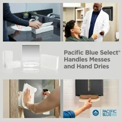 Georgia Pacific Professional Pacific Blue Select Multi-Fold 2-Ply Paper Towel, 9.2 x 9.4, White, 125/Pack, 16 Packs/Carton