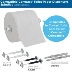 Georgia Pacific Professional Compact Coreless Bath Tissue, Septic Safe, 2-Ply, White, 750 Sheets/Roll, 36 Rolls/Carton